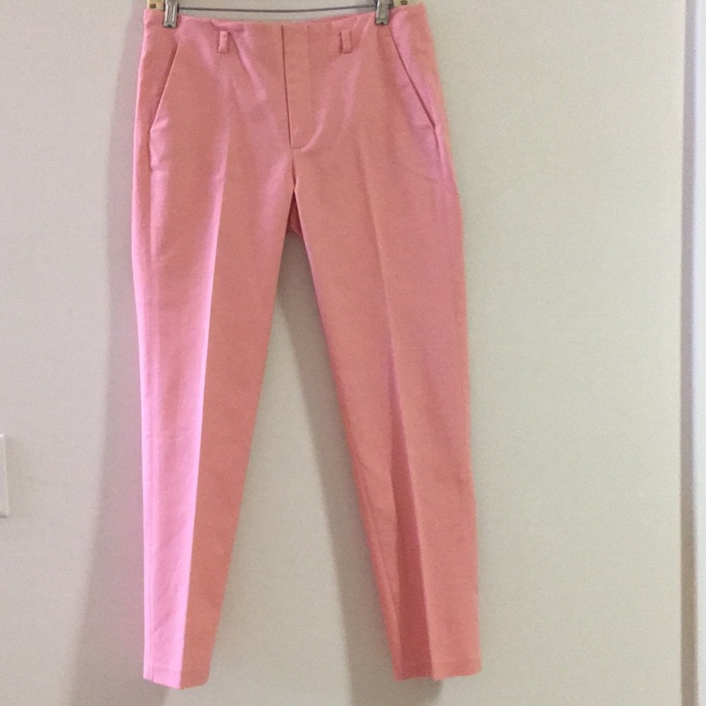 ZARA US size 6 woven workpant in light salmon
